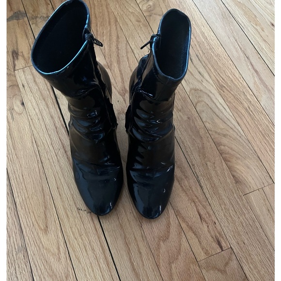 Louis Vuitton Black Patent Leather Ankle Boots - Picture 2 of 4